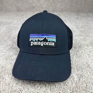 Patagonia Line Logo Ridge Trucker Hat Low Crown 38283 Blue‎ SP22